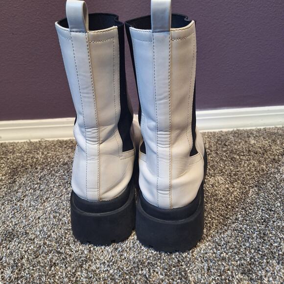 Dolce Vita womens 11 Brody pull on white black chelsea Boot bootie - Picture 3 of 8